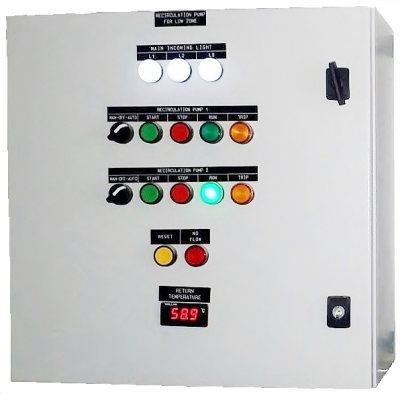 Integrated Control Panel for Commercial Centralized Hot Water System
